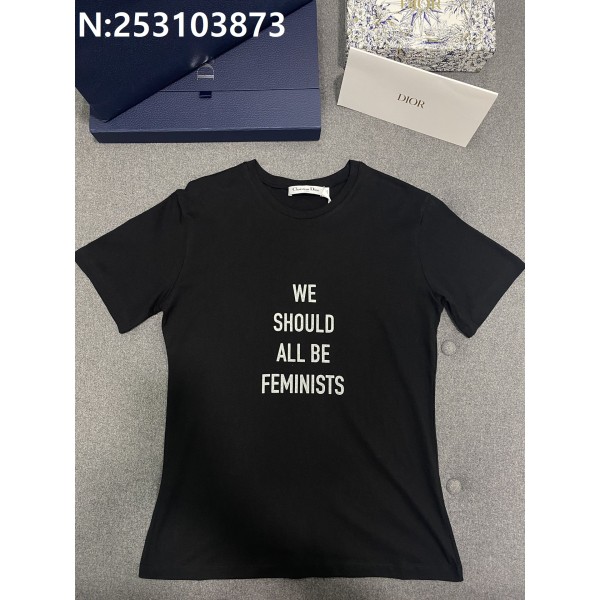 TJ공장 디올 WE SHOULD ALL BE FEMINISTS 반팔티 블랙 Dior