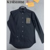TJ공장 루이비통 포켓 아플리케 상표 긴팔 셔츠 블랙 LOUIS VUITTON