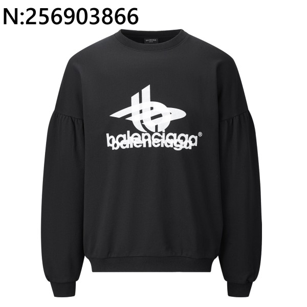 [잔디집2] 발렌시아가 중복 모노그램 맨투맨 블랙 balenciaga