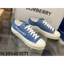 [152] 버버리 흰색 모노그램 데님 스니커즈 남성용 burberry