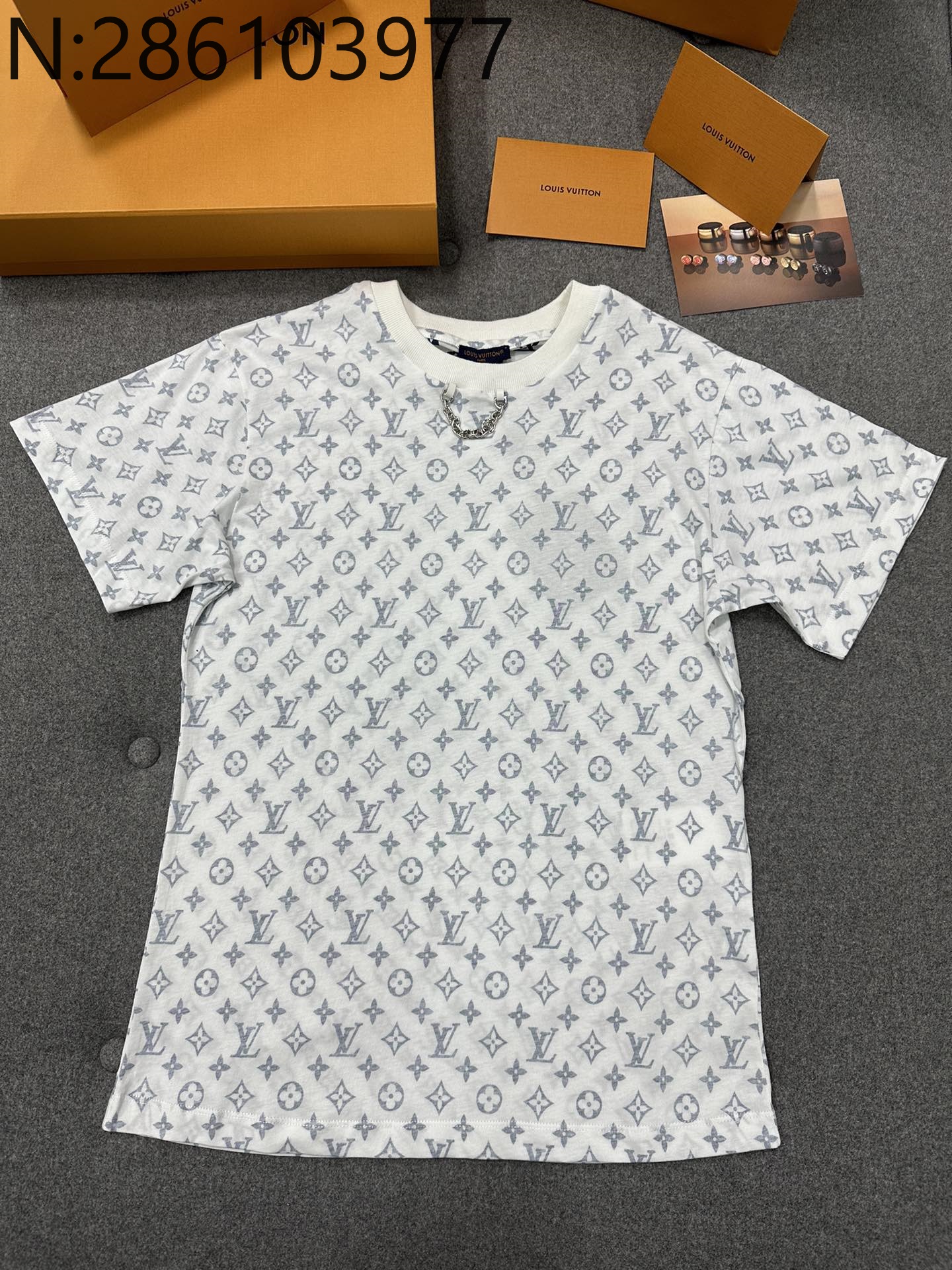 TJ공장 루이비통 올 오버 모노그램 체인 반팔티 LOUIS VUITTON
