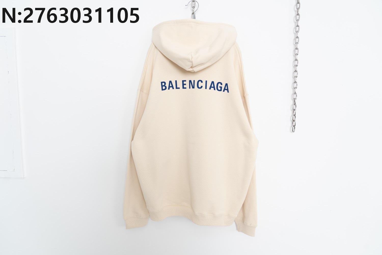 [사슬공장] 발렌시아가 21FW 블루 모노그램 후드티 balenciaga