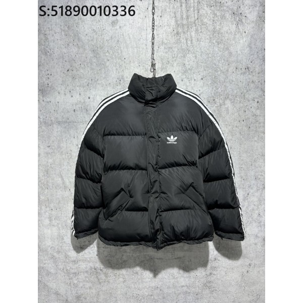 [사슬공장] 발렌시아가 아디다스 로고 면 패딩 블랙 balenciaga adidas