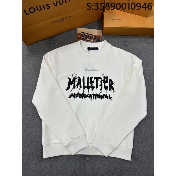 TJ공장 루이비통 24봄 MALLETIER 맨투맨 화이트 LOUIS VUITTON