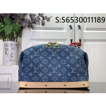 [88factory] 루이비통 파우치 코스메틱  M24317 27*18*9cm 데님  LOUIS VUITTON