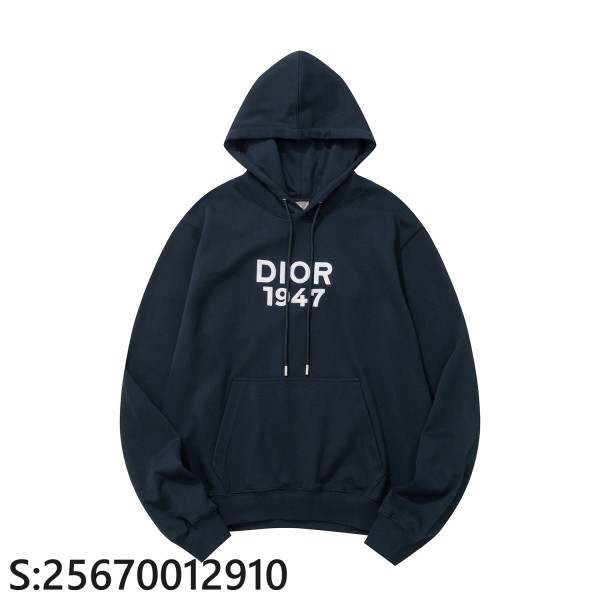 [흰] 디올 모노그램 1947 자수 후드티 네이비 Dior