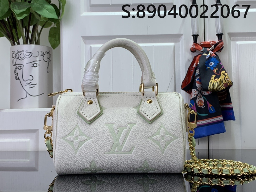 [88factory] 루이비통 나노 스피디 M24169 16*10*7.5cm 연그린 LOUIS VUITTON