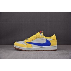 【LJR】WMNS Travis Scott x Air Jordan AJ 1 Low“Canary”金丝雀 淡黄色 DZ4137-700