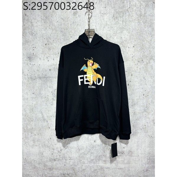 [사슬공장] 펜디 24SS 포켓몬 패턴 후드티 블랙 Fendi