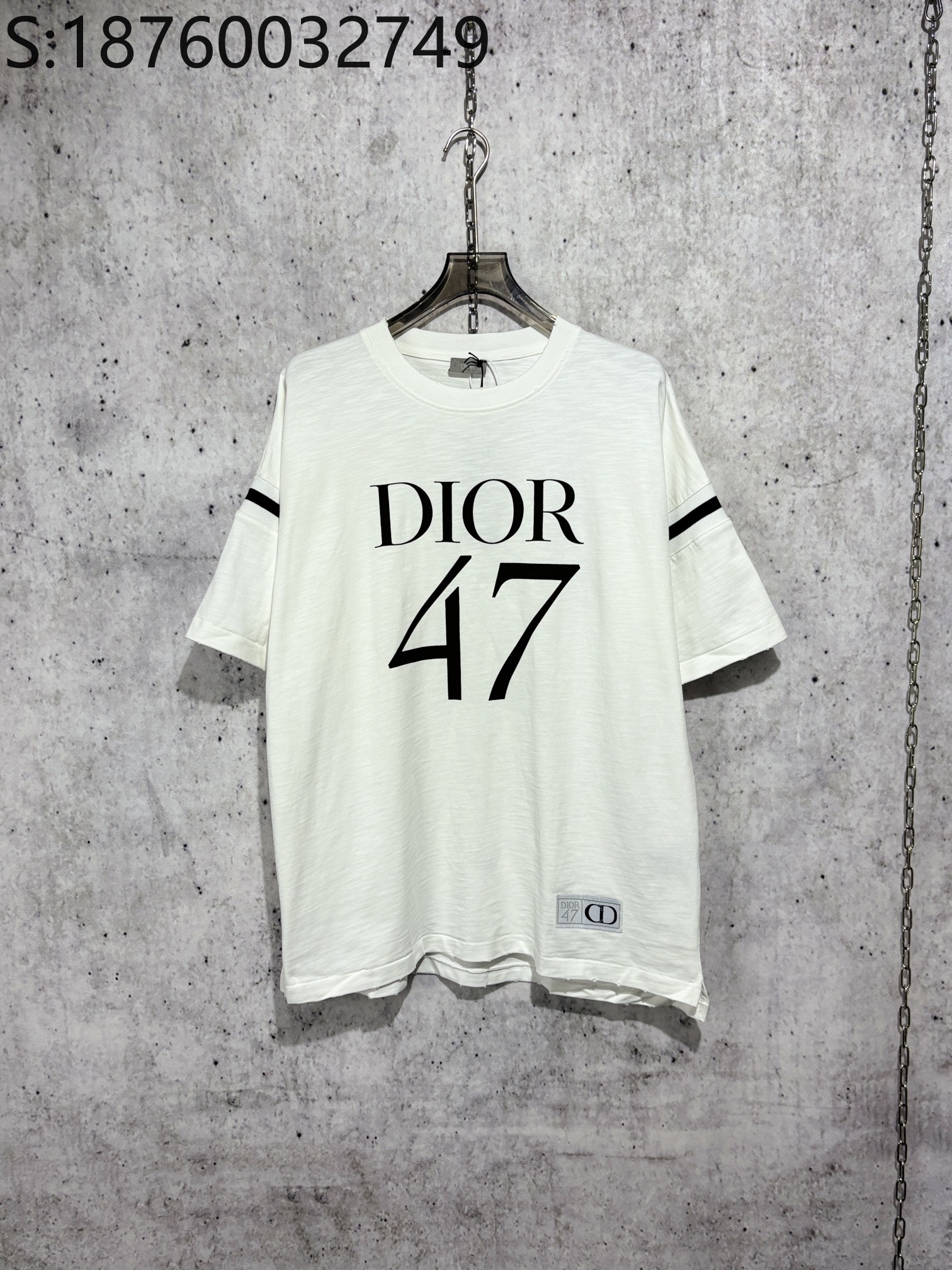 [사슬공장] 디올 모노그램 47 반팔티 화이트 Dior