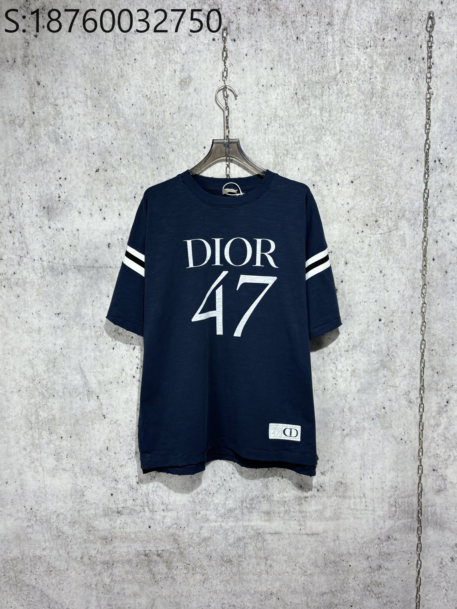 [사슬공장] 디올 모노그램 47 반팔티 잉크블루 Dior