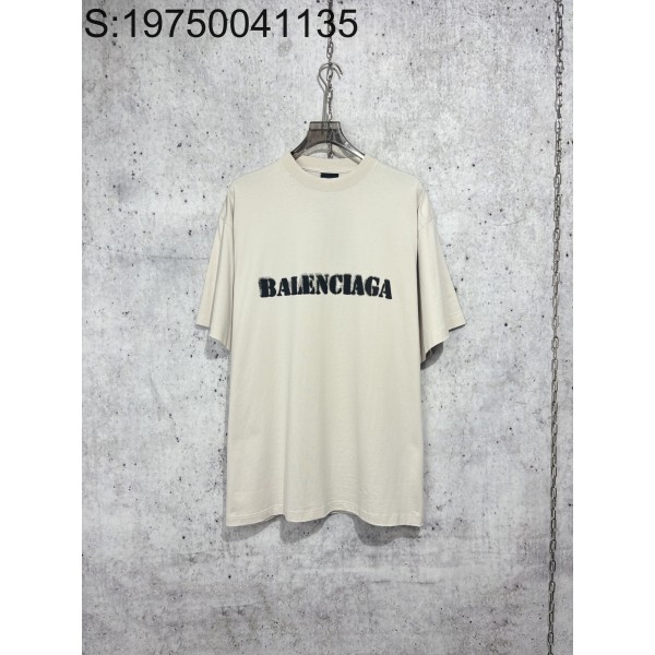 [사슬공장] 발렌시아가 24SS 검정 모노그램 반팔티 라이트 베이지 balenciaga