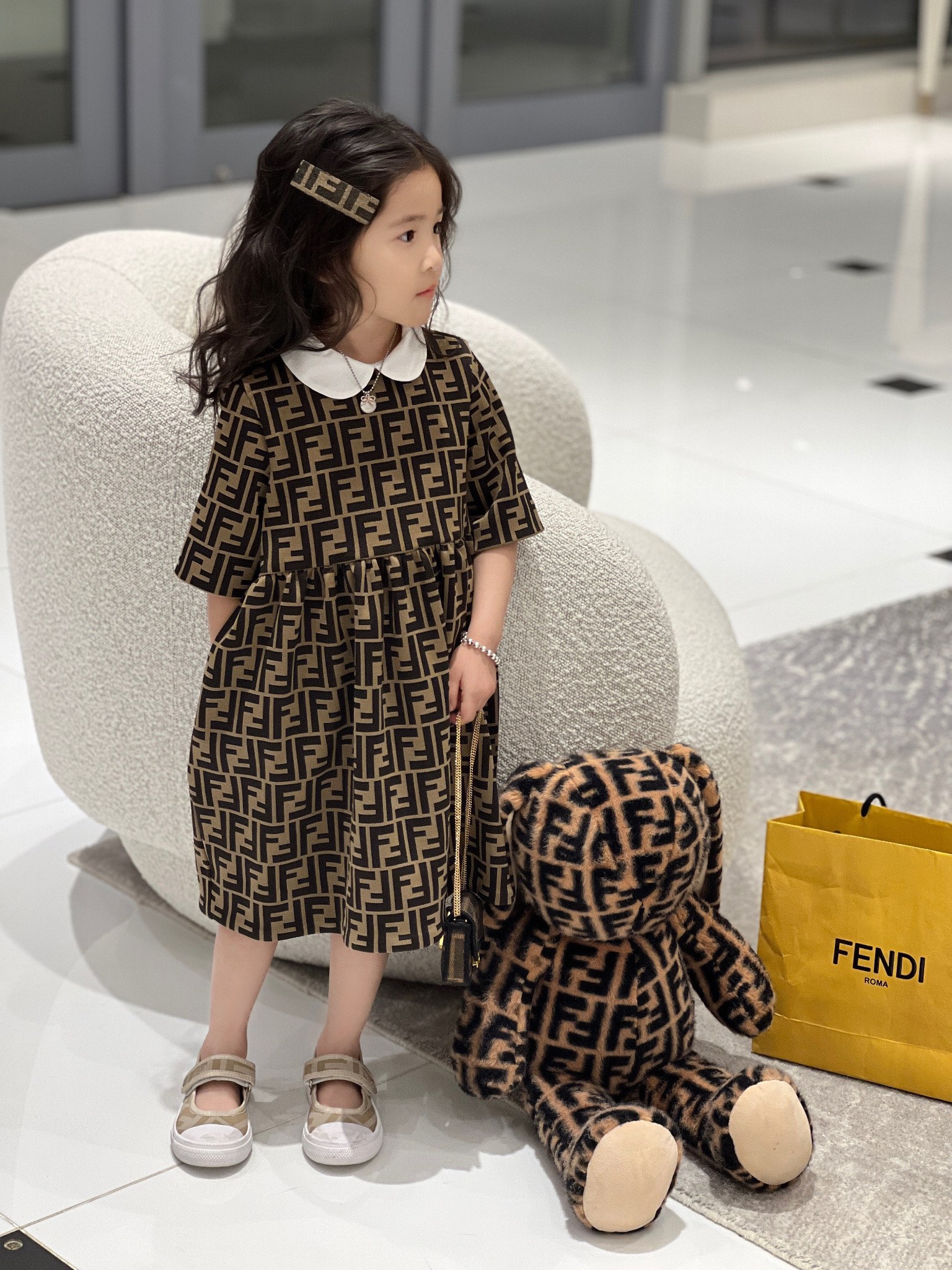 AB 아동복 키즈 펜디 여아 FF로고 원피스 Fendi