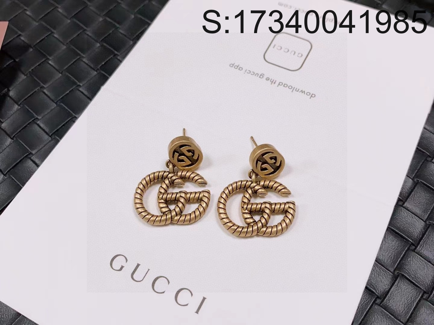 AGG 구찌 GG 줄 귀걸이 Gucci