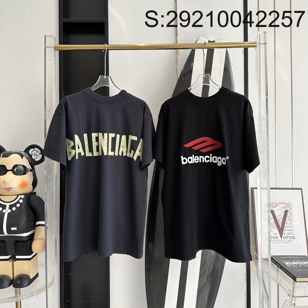 V공장 발렌시아가 24SS 양면 모노그램 양면 반팔티 balenciaga