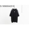 [사슬공장] 발렌시아가 아디다스 앞 로고 자수 반팔티 블랙 balenciaga adidas