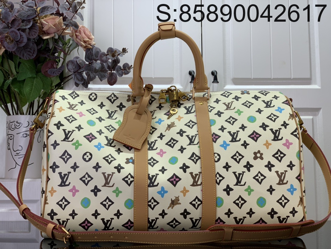 [88factory] 루이비통 YK 키폴 반둘리에 화이트 M25233 45cm LOUIS VUITTON