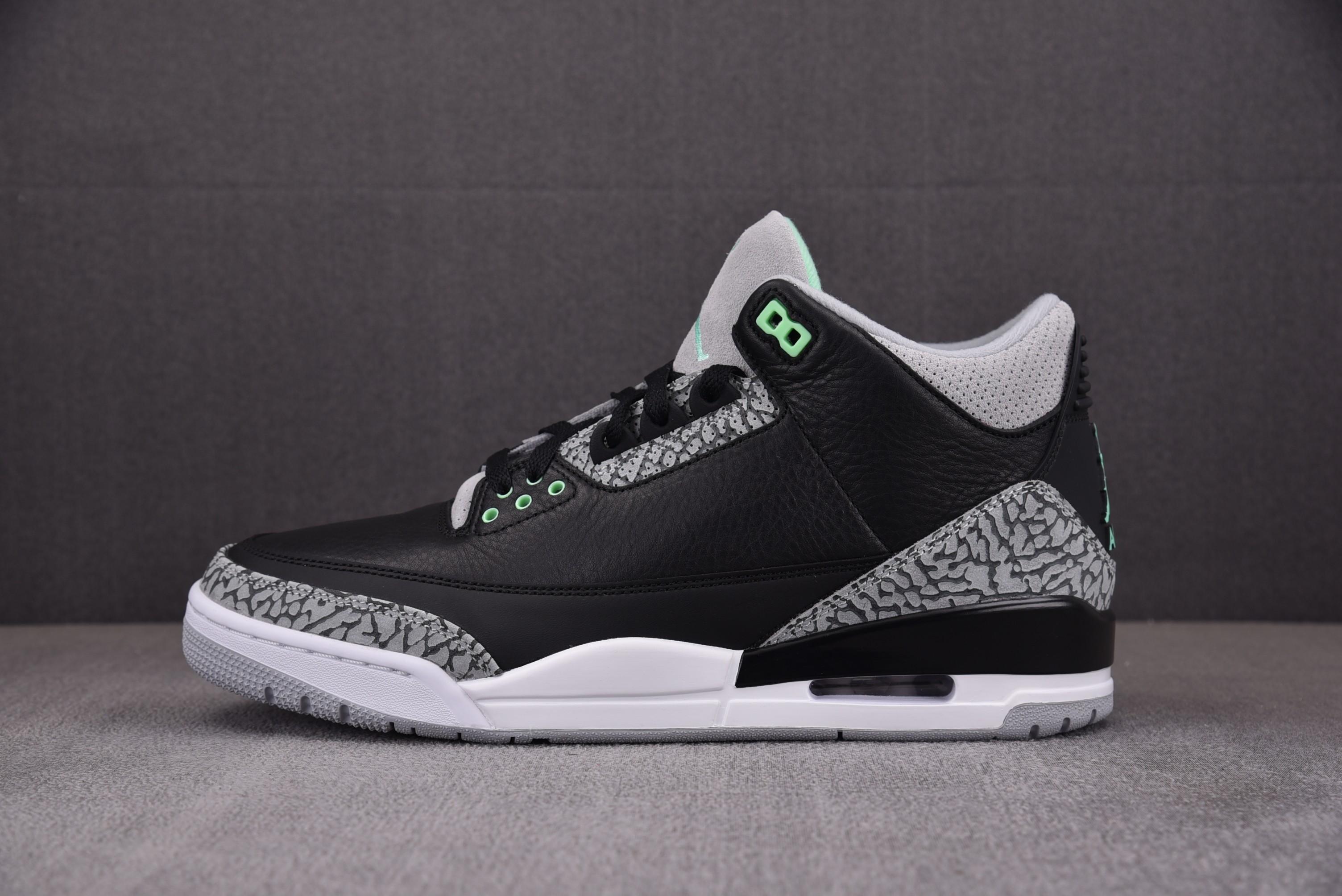 【S2】Air Jordan 3 Retro 3“Green Glow”黑绿爆裂纹 CT8532-031