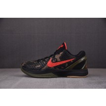 【H12】NK Zoom Kobe 6 Protro“Italian Camo”黑红 FQ3546-001