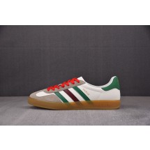 【NEW R】Adidas x Gucci Gazelle 화이트레드그린 아디다스 구찌