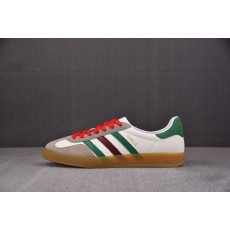 【NEW R】Adidas x Gucci Gazelle 화이트레드그린 아디다스 구찌