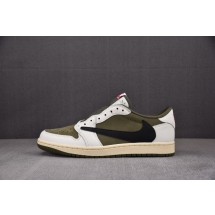 【GT】Travis Scott x Air Jordan 1 Low OG“Medium Olive”米绿 DM7866-200