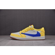 【GT】WMNS Travis Scott x Air Jordan AJ 1 Low“Canary”金丝雀 淡黄色 DZ4137-700