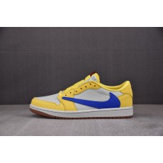 【GT】WMNS Travis Scott x Air Jordan AJ 1 Low“Canary”金丝雀 淡黄色 DZ4137-700