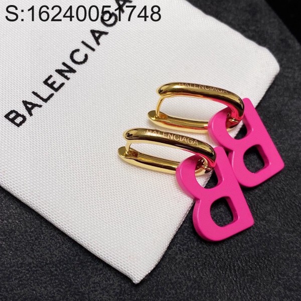 AGG 발렌시아가 핑크 BB 귀걸이 balenciaga