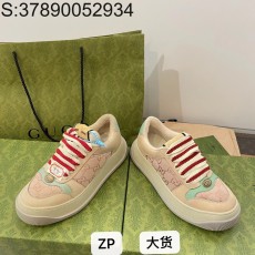 [DXJ] 구찌 스크리너 스니커즈 750633FAB4C5644 여성 핑크 Gucci