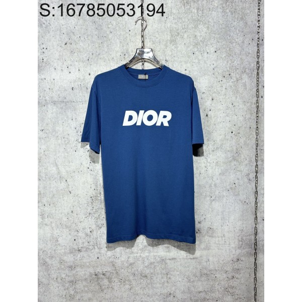 [사슬공장] 디올 24SS 모노그램 프린트 반팔티 블루 Dior