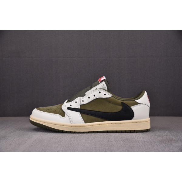 【FK】Travis Scott x Air Jordan 1 Low OG“Medium Olive”米绿 DM7866-200