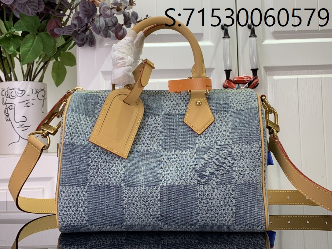 [88factory] 루이비통 스피디 25 반둘리에 데님  N40700 25*19*15cm LOUIS VUITTON