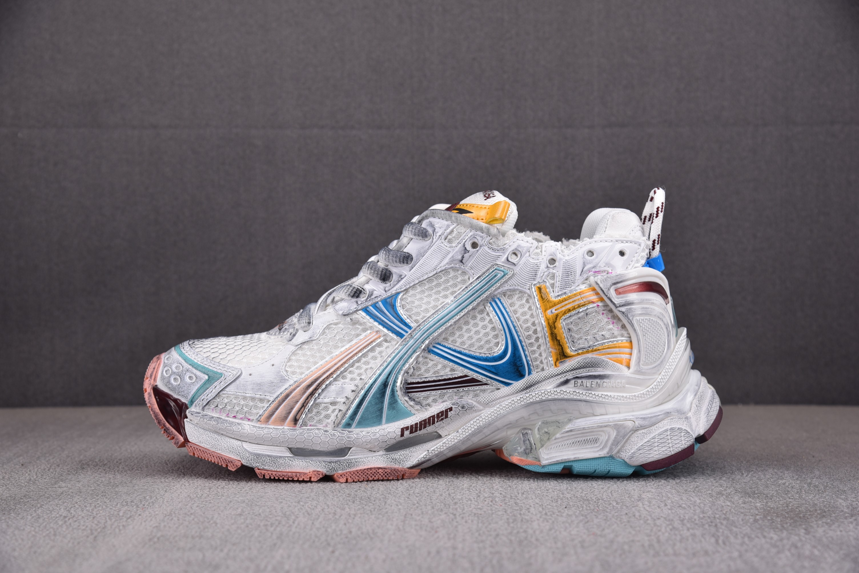 [VG]발렌시아가 러너 Balenciaga Runner 화이트 블루 옐로우 컬러 