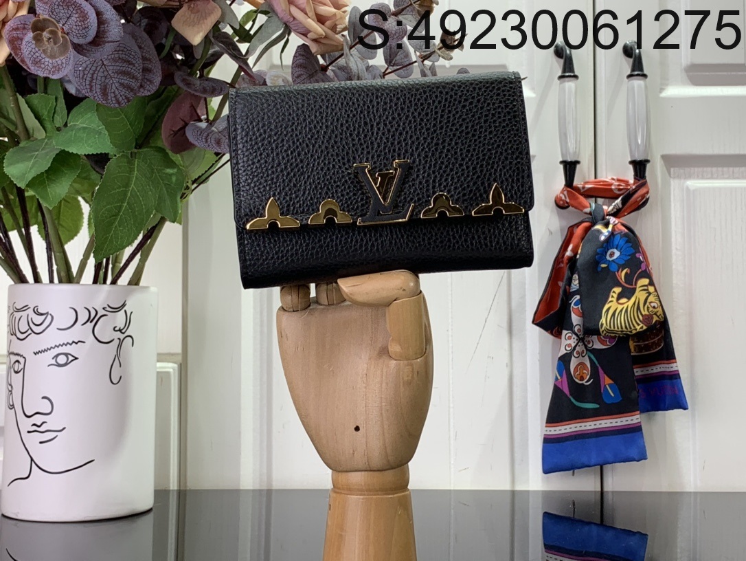 [88factory] 루이비통 카퓌신 월릿 13.5*9.5*3cm M82764 블랙 LOUIS VUITTON