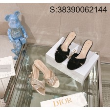 [AN3] 디올 24SS 큐빅 진주 스리퍼 샌들 힐 8cm 2컬러 Dior