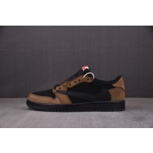 【纯原】Travis Scott x AJ 1 Low OG SP 黑棕 DM7866-202