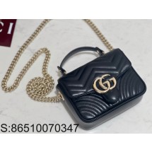 [JHL] 구찌 GG 마몽 미니 탑 핸들백 811238 17*13*6cm 블랙 Gucci