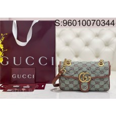 [JHL] 구찌 마틀라세 체인 숄더백 446744 22*13*6cm 라이트 그린 Gucci