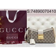 [JHL] 구찌 스몰 패드락 숄더백 811705 27*14*6cm 화이트 Gucci