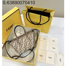 [니콜] 펜디 FF로고 미니 롤 토트백 8BS096 15.5*11*13cm 베이지 Fendi