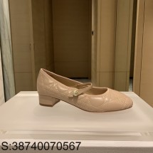 [QR 5009] 디올 24SS 퀼팅 스트랩 뮬 슈즈 누드 Dior