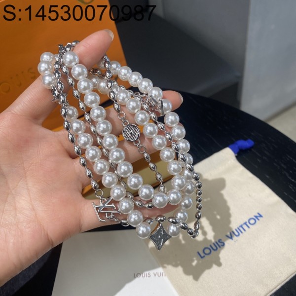 AGG 루이비통 PEARLS FUSION 진주 펄 퓨전 목걸이 M1556A LOUIS VUITTON