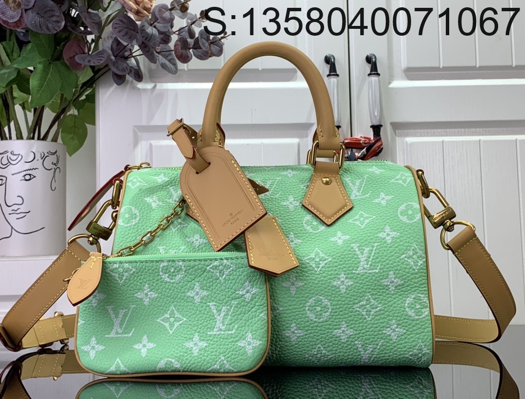 [88factory] 루이비통 스피디 P9 반둘리에 숄더백 M11562 25cm 라이트 그린 LOUIS VUITTON