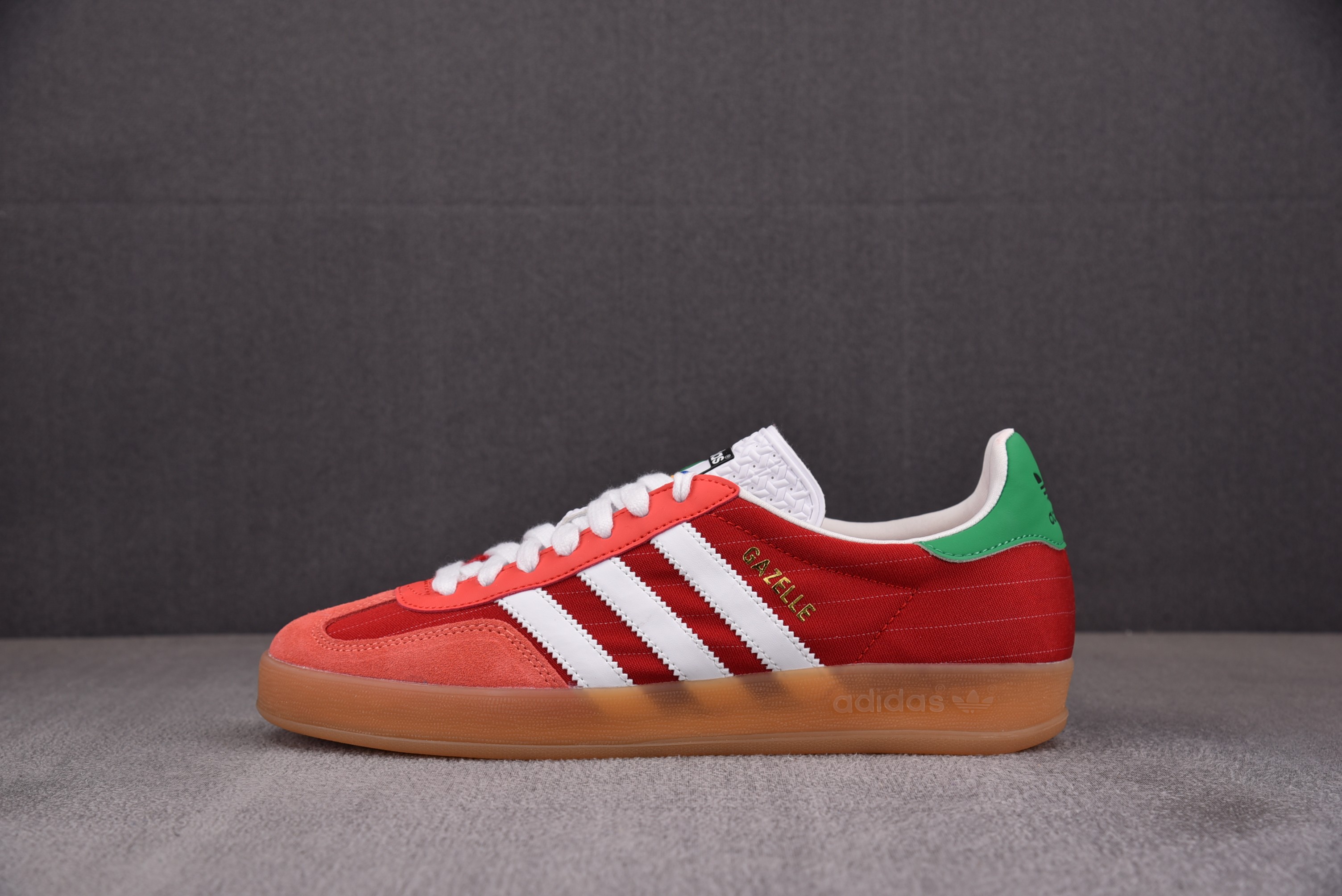 【纯原】AD Originals Gazelle Indoor 红白绿 IF9641