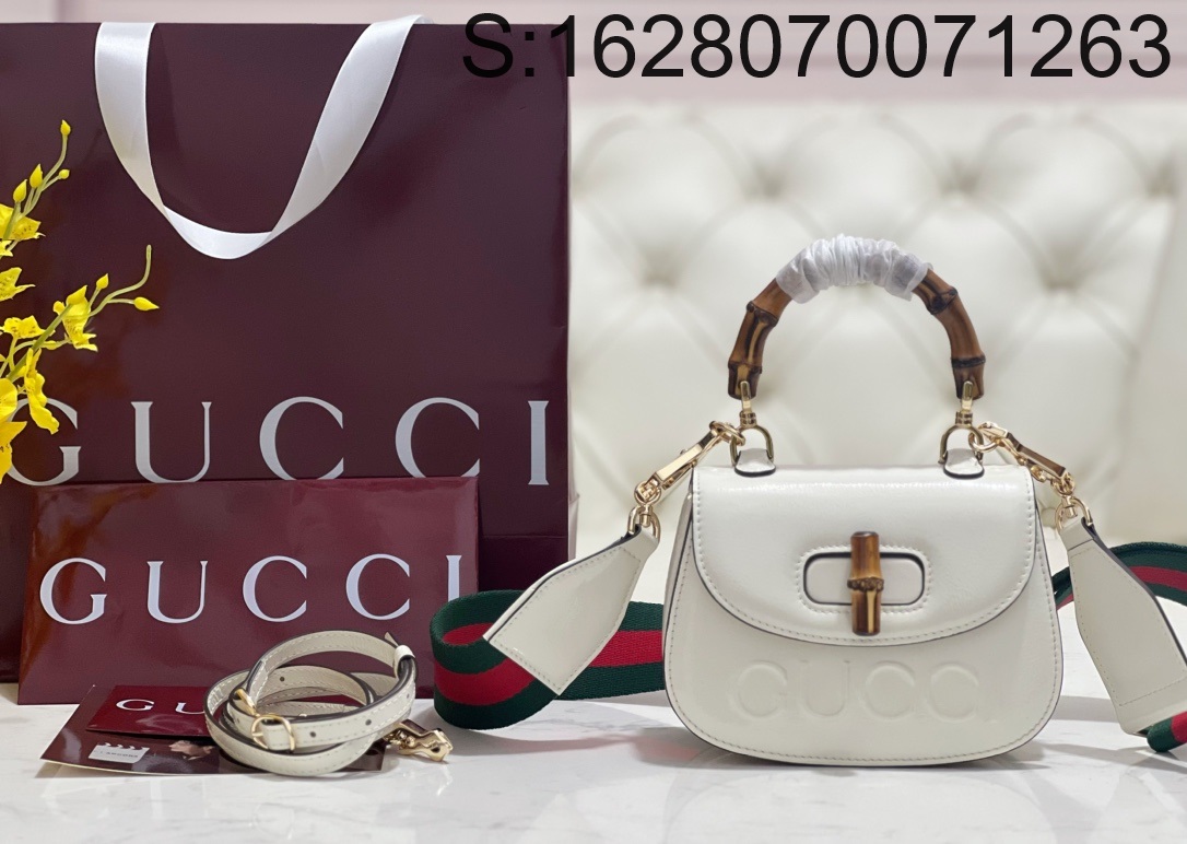 [JHL] 구찌 톱 핸드백 786482 17*12*7.5cm 화이트 Gucci