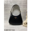 black frame 공장 프라다 삼각 로고 가죽 숄더백 블랙 1BC179 Prada