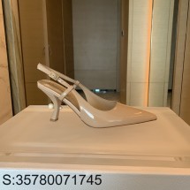 [QR 5009] 디올 TribaIes 진주 펌프스 슬링백 힐 8cm 누드 Dior