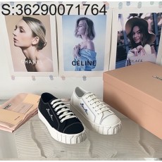 [327] 미우미우 24SS 윙팁 캐쥬얼 캔버스 스니커즈 2컬러 3cm miumiu