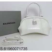 [dxg] 발렌시아가 에디터 프레임 핸들 토트백 화이트 27*15*11cm balenciaga